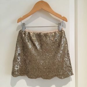 Peek Gold Sequin Skirt